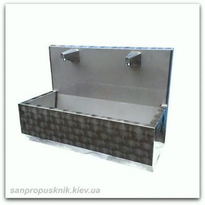 Умывальник бесконтактный на две секции