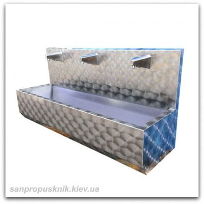 Умывальник бесконтактный на три секции