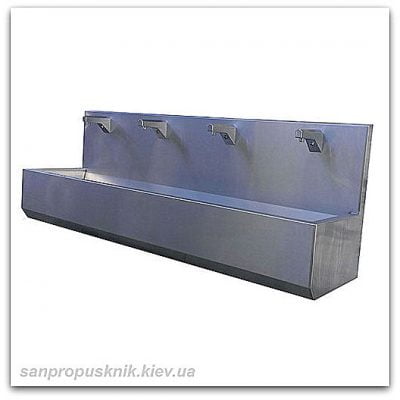 Умывальник бесконтактный на четыре секции