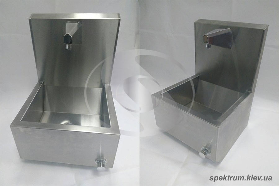 Умывальник бесконтактный с клапаном Умывальник бесконтактный с клапаном 400х400х600 мм